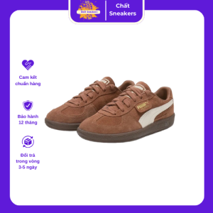 Puma Palermo Nâu Trắng bản Siêu cấp